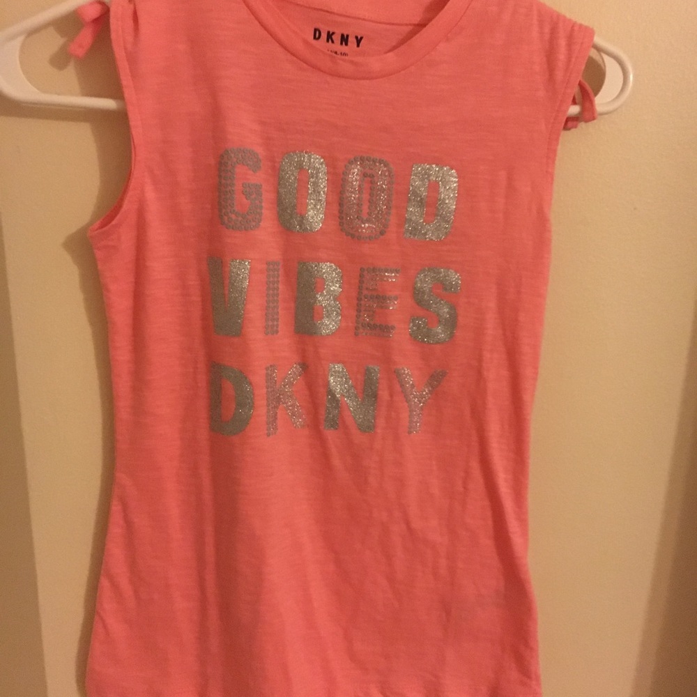 Cute Good vibes DKNY shirt